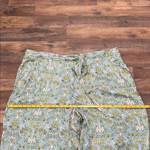 NEW ♥️ Anthropologie Maeve Green Floral Pants - Picture 11 of 15
